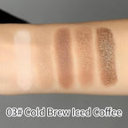 Neutral Nude Matte & Shimmer Eyeshadow Palette– Pink Cocoa Brown Champagne Gold Neutral-Warm Mattes Glitter Eye shadow Contour Makeup Palette for Mature Women, Blue Green Eyes, Daily Natural Makeup.