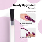 Beetles Winter Gel Nail Polish Set – 6 PCS HEMA-Free Gel Nail Kit Burgundy Dark Red Brown Black Gray UV Nail Polish Color DIY Midnight Elegance Manicure Home Salon Christmas Gifts for Women