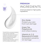 Smart Sunscreen for Face SPF 50 Sensitive Skin Sunblock Men & Women Clear Broad Spectrum Non-Comedogenic Heliocare by Nova Derm Institute (1 fl oz)