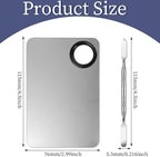 2 in 1 Set Makeup Mixing Palette, Stainless Mixing