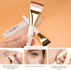 2pcs Flat Foundation Brush for Liquid Makeup,Ultra Thin Liquid Premium Makeup Face for Blending, Cream, Face Flat Makeup Tool