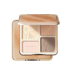 JUDYDOLL Highlight & Contour Palette, All-in-One Matte Highlighter Contour Compact, stocking stuffers, Blendable Makeup for Beginners, for All Skin Tones, Stocking Stuffers (05 Feather Glow Palette)