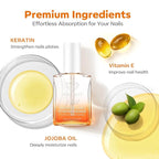 modelones Nail Strengthener Clear Nail Polish strengthener and growth Nail Repair for Damaged Nails Hardener Extra Strong and Growth Natural Nail Care Gifts for Women Concealer Polsih 15ml