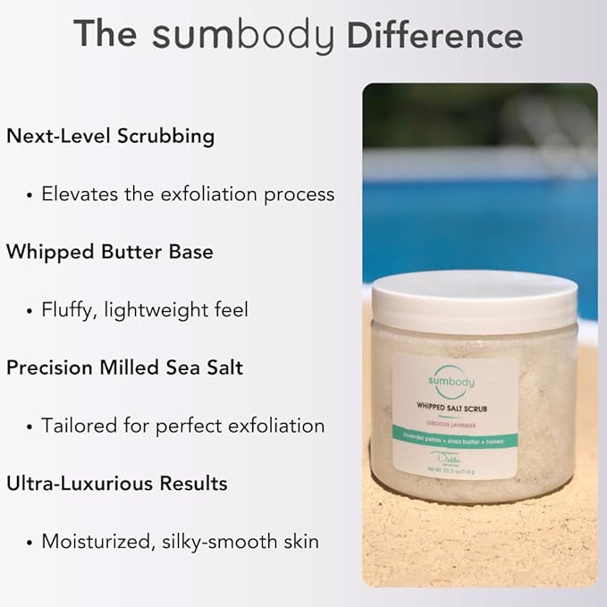 Sumbody Exfoliating Body Scrub (21oz) Vitamin C, Citrus, All Natural, USA Made, Self Care Gifts For Women, Teens, Men Sensitive Skin Nourishing, Hydrating, Non-Toxic