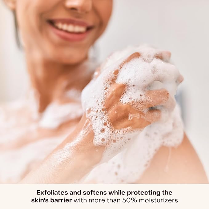 Everist The Silky Skin Ritual Set, 3.4 fl. oz Exfoliating Body Wash Concentrate & 6.09 fl. oz Body Oil Spritz in Jute Travel Bag, Cleansing & Hydrating For All Skin Types