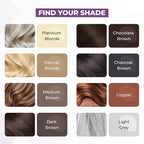 Rumi Cosmetiques HairMagic+ Root Touch Up Powder – Instant Gray Hair Coverage & Hairline Filler – Water-Resistant, Natural Finish, Nourishing Formula with Argan Oil & Vitamin E (Light Grey)