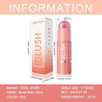 Cool Story 3-in-1 Makeup Set, Highlighter, Blush and Contour Balm Stick, Cream Formula for Face Contouring, Professional Cosmetic Kit (Blush-F04)