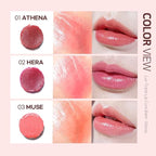 Lux Triple Lip CURE Glossy Balm HERA (Pink Red) (0.17oz) 4 million units sold in Korea, Natural Tinted Korean Lip Balm, Petroleum/Paraben Free, Lip Butter,lip balm hydrating