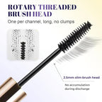 Ultra-Fine Lengthening Waterproof Quick-Dry Mascara, Black Mascara for Fine Short Lash Older Women Mulit-layered Lashes,Ultimate Length Volumizing Lower Bottom Lashes Mascaras (Black) (Black)