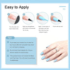 16.5ml Light Blue Nail Polish Large Volume Quick Drying Nail Polish, Fast Drying and Long Lasting Color Nail Art DIY Home Manicure Gift for Women