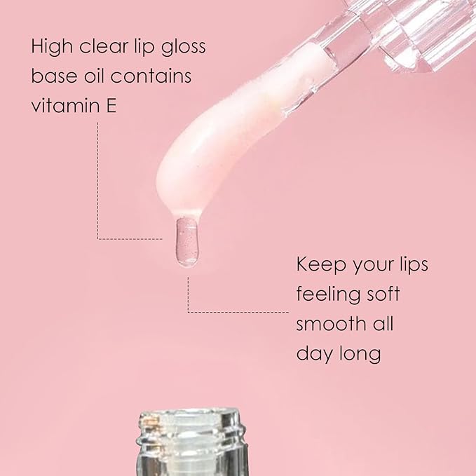 BEAUTY SPF 30 Juicy Lux Hydrating Lip Oil, Deeply Nourishing with Hyaluronic Acid, Coconut Oil, Argan Oil, Shea Butter and Vitamin E, Non-Sticky, SPF Protection Lip Care (Berry Bliss)
