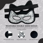 Cooling & Heating Eye Mask - Hot/Cold Use for Puffy Eyes, Headaches, Migraines, Sinus & Dark Circles (2 Packs Black)