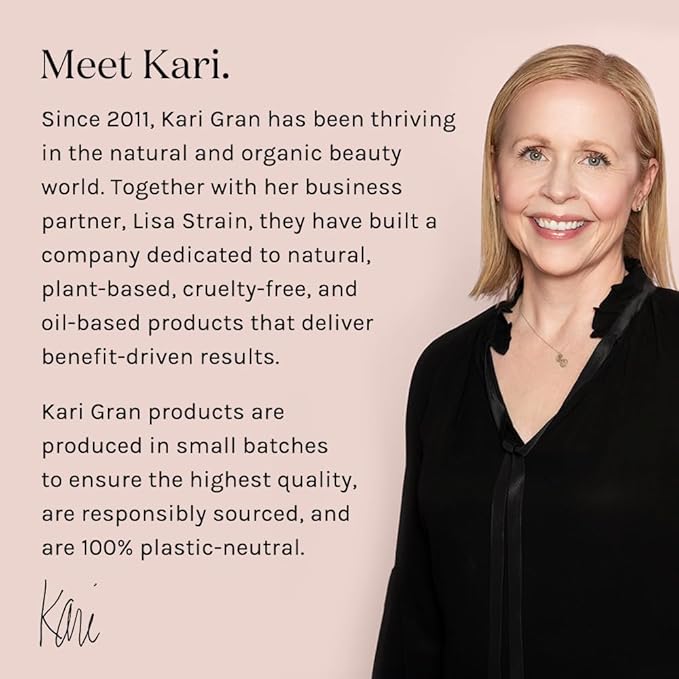 Kari Gran Lip Whip | Moisturizing Lip Balm with Organic Oils | Glossy Sheen + Peppermint | Rich Buttery Texture, Hydrates & Protects | Non-GMO, Organic Ingredients, Made in USA (Naked Peppermint)