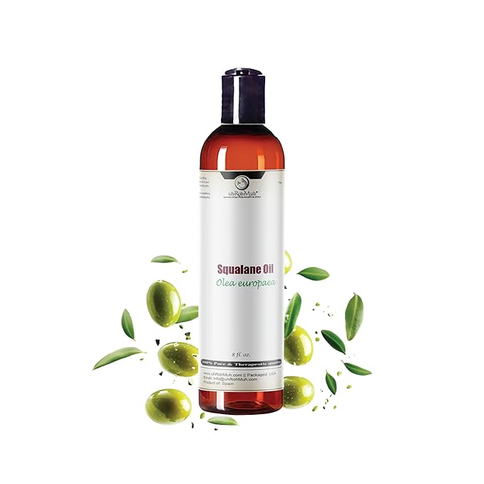 uh*Roh*Muh 100% Pure Squalane Oil from Olives – Lightweight, Non-Greasy Moisturizer for Skin & Hair | Deep Hydration, Fast-Absorbing & Non-Comedogenic | Natural Skin Care & Hair Oil | Spain | 8 Fl Oz