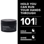 Blind Barber 101 Proof Classic Hair Pomade for Men - Water Based Pomade with Hops & Tonka Bean - Strong Hold & High Shine Finish - Paraben & Sulfate-Free Hair Styling Products (2.5 oz)