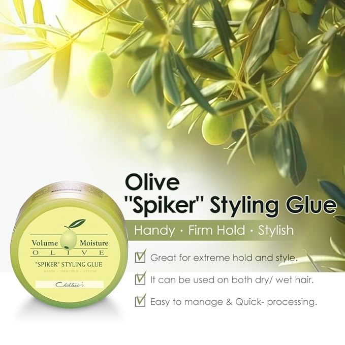 Chihtsai Olive "SPIKER" Styling Glue (2.84oz/85ml)