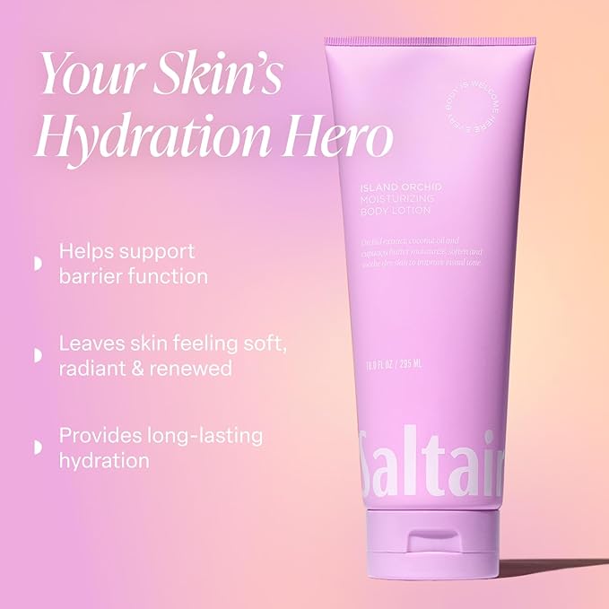 Saltair Body Lotion - 2 Pack Moisturizing Lotion For Dry Skin. Island Orchid Scented Hydrating Body Cream with Nourishing Moisturizer Formula. Skin Care for Women and Men. 2x 10oz Tubes