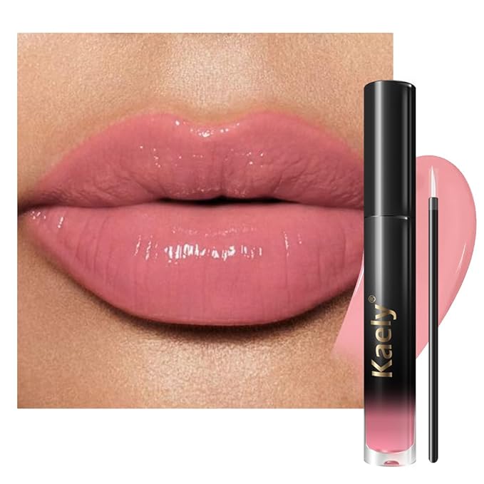 Kaely Longwear No-Budge Lipstick for Women, Highly Pigmented Liquid Lip Color Makeup, Non-Transfer Lip Gloss Stain Waterproof Smudge Proof 24 Hour, Instant Shine, Vegan & Cruelty-Free, 19 PINK FLIP