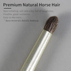 Natural Pony Hair Eye Shadow Brush, ENZO KEN Small Detail Eyeshadow Brush, Detailing Eye Shadow Brush, Mini Eye Smudge Brush, Corner Eyeshadow Brush, Eye Brushes, Eyeshadow Blending Brush. Gold, E204S