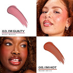 Sacheu Cheek STAY-N Liquid Blush for Cheeks — High Pigment, Buildable, Lightweight Cream Blush for Dewy & Radiant Flushed Cheeks — Long-lasting & Cruelty Free, Sugar & Spice Duo