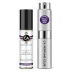 CA Perfume Duo Impression of Violet & Amber Absol For Women And Men Perfume Layering Set Long Lasting Travel Size EDP + Body Oil Roll-On Bottle 0.27 Fl Oz+0.33 Fl Oz