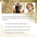 Punky Temporary Hair Highlight Spray – Natural Blonde, Washes Out, Temporary Hair Color Spray for Kids, Women, Hair-Dye, 3.5 oz, 2 Pack