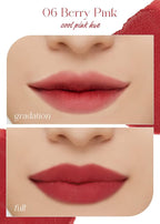 I'M MEME Color Key Ring Velvet Lip Tint - 06 Berry Pink | Long Lasting Lip Stain, Matte Finish, Smooth Texture, Kbeauty, Cute Korean Makeup, Compact, Portable Keychain, Travel-Friendly, Gift, 2.8g