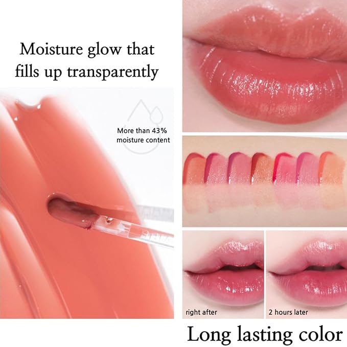 BBIA L’EAU Tint – Glossy & Glow Lip Stain Watery Lip Tint Non-Sticky High Shine Finish Long-lasting Moisturizing Lightweight Natural Daily Use Vegan Korean Makeup (04 MAGNOLIA L'EAU -MINI)