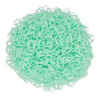 3200 Pcs Elastic Rubber Bands Small Hair Ties Hair Rubber Mini Hair Bands Hair Elastics Tiny Soft Holder Ponytails for Girls (Light Green)