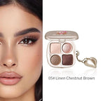 Professional Eyeshadow Palette, Nude Taupe and Brown Neutral Shades, Velvety Matte and Satin Shimmer Finishes, High Pigment Blendable Colors, Waterproof Long-Lasting Eye Palette, 05, 4 Colors