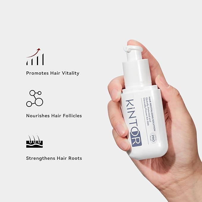 0.9% KX-826 KINTOR Hair Growth Spray,Strengthen Hair Nourish Hair follicles,Hair Care Products for Sparse Hair and Oily Hair Men&Women,180ml,Pro