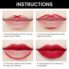 evpct 1Pcs Red Velvet Matte Lip Liner and Lipstick Combo Set Kit for Women, Lovely Sexy Rose Red Magic 24 Hours Lipstick and Lip Liner Gloss Stain Makeup Set Long Lasting Waterproof 24 labial, 41#