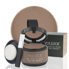 VOLLUCK Root Touch up Powder, Instant Hairline Powder for Thinning Areas and Gray Hair Coverage, Natural and Non-greasy Root Cover up for Women and Men (Light Brown, 0.14 Ounce)