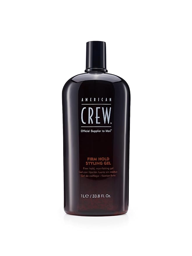 American Crew Men's Hair Styling Gel, Firm Hold, Non-Flaking, Gift for Him, 33.8 fl oz
