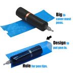 200pcs Blue Tattoo Pen Covers & 4pcs Grip Tape Wraps - Tattoo Machine Covers & Grip Tattoo Supplies