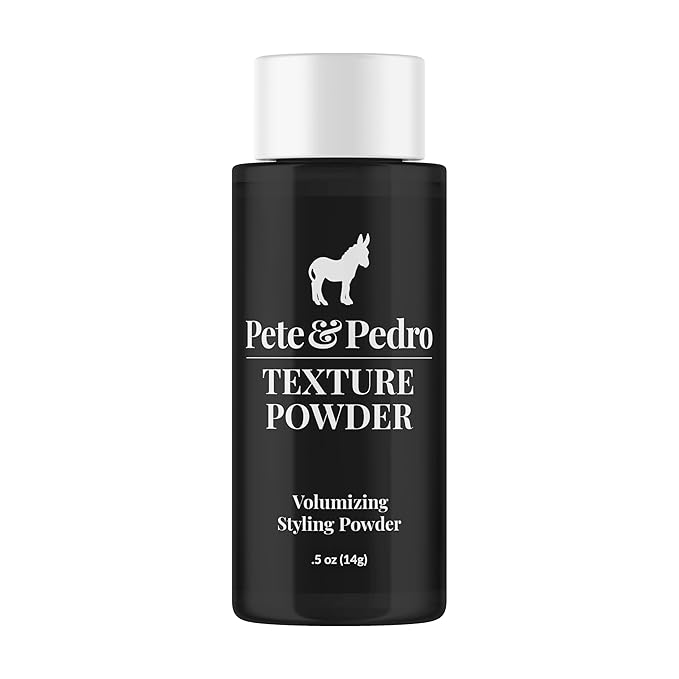 Pete & Pedro TEXTURE POWDER - Texturizing and Volumizing Styling Powder For Men & Women | Adds Mega Volume & Texture, Matte Finish, Root Lifting & Restyleable Hold | As Seen on Shark Tank, 0.5 oz.