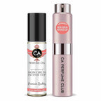 CA Perfume Duo Impression of Mon Girlin Intense Edp For Women Perfume Layering Set Long Lasting Travel Size EDP + Body Oil Roll-On Bottle 0.27 Fl Oz+0.33 Fl Oz