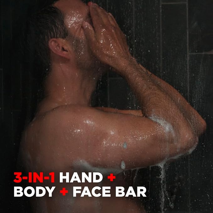 Dove Men+Care Body Soap and Face Bar More Moisturizing Than Bar Soap Deep Clean Effectively Washes Away Bacteria, Nourishes Your Skin 3.75 Ounce (Pack of 6)