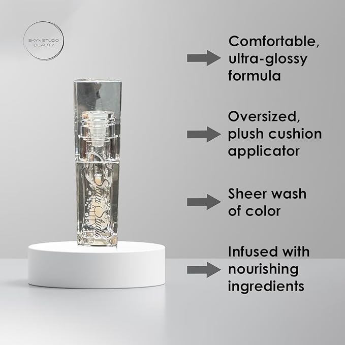 BEAUTY SPF 30 Juicy Lux Hydrating Lip Oil, Deeply Nourishing Lip Oil with Hyaluronic Acid, Coconut Oil, Argan Oil, Shea Butter and Vitamin E, Non-Sticky, SPF Protection Lip Care (Glass)