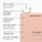 KEVIN.MURPHY FULL.AGAIN - Hair Thickening Lotion - For Hair Repair - For Fine & Thinning Hair - Hair Volumiser - Sulphate & Paraben Free Hair Care - 150 mL / 5.1 fl oz