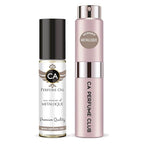 CA Perfume Duo Impression of Metallique For Women Perfume Layering Set Long Lasting Travel Size EDP + Body Oil Roll-On Bottle 0.27 Fl Oz+0.33 Fl Oz