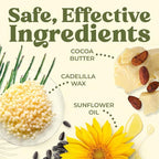 Earth's Daughter Vegan Lip Balm Stocking Stuffers 4-pack, Beeswax Free Lip Balm, Natural, Organic Flavors - Assorted Flavors, Plant Based Vegan Chapstick, Moisturizer