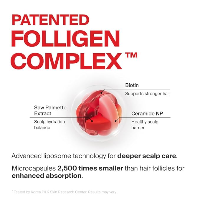 Dr.FORHAIR Folligen Tonic | Scalp Serum for Hair Care | Scalp Care and Nourishment | Revitalizing Tonic for Healthy Scalp & Hair Thickening, 4.06 fl oz