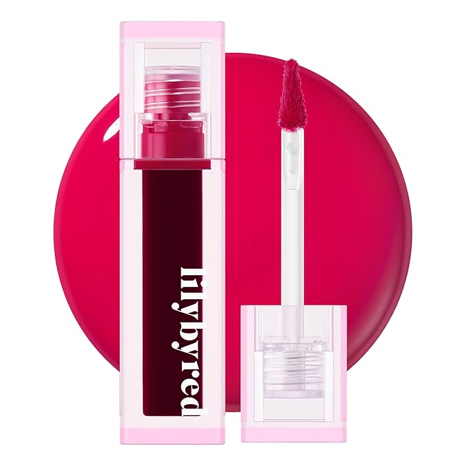 lilybyred Juicy Liar Water Tint | Korean Vivid Water-Gel Lip Stain, Fresh Fruit Colors, Intense Long-Lasting Stain, Moisturizing, Transfer-Proof, Lightweight Finish, 0.16 oz. (03 Plum Martini)
