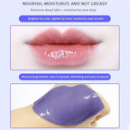 20Pcs Moisturizing Lip Mask, Lip Sleep Mask Reduces Lip Lines and Restores Moisture, Lip Mask Effectively Nourishes the Lip Skin, Gel Treatment Lip Masks Plumping Lips Mask Lip Care Products (Purple)