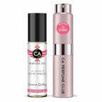 CA Perfume Duo Impression of So Scandal For Women Perfume Layering Set Long Lasting Travel Size EDP + Body Oil Roll-On Bottle 0.27 Fl Oz+0.33 Fl Oz