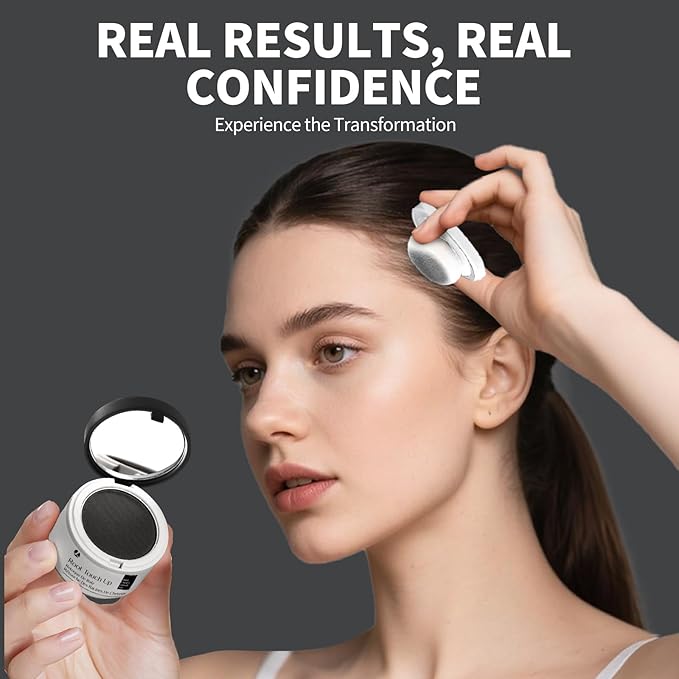 Hairline Powder 24H Stain-Proof, Root Touch Up Hair Color for Gray Coverage,Bald Spot Concealing Hair Shadow Powder for Women & Men,Natural-Looking (Blonde)