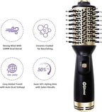 Hair Dryer Brush Blow Dryer Brush 4 in 1, 2 Inch Hot Air Brush for Hair Drying & Styling | Ionic Oval Barrel for Smooth, Frizz-Free Volume Blowout, Dual Voltage Lightweight Travel Hair Dryer Brush