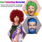 4 Colors Temporary Hair Color for Kids,Christmas Gifts for Teens Girls,Boys,Stocking Stuffers for Kids,Adults,Temporary Hair Dye,Hair Color Spray Green Red Blue Purple Hair Dye Hair Wax Color Instant