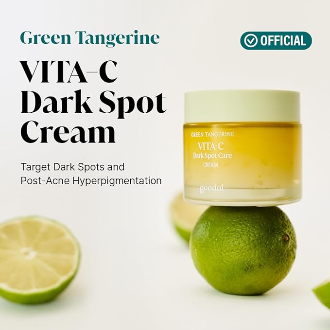 GOODAL Green Tangerine Vitamin C Serum. Cream, Eye Patch Bundle